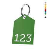 CombiCraft Kunststof sleutellabel met nummer - per stuk
