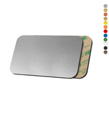 CombiCraft Blanco kunststof nummerplaatje rechthoek met tape - per stuk