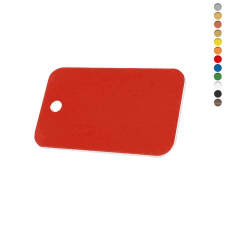 CombiCraft Blanco kunststof nummerplaatje rechthoek met gat  - per stuk