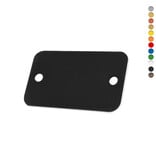 CombiCraft Blanco kunststof nummerplaatje rechthoek met gaten - per stuk