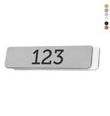 CombiCraft Laserfolie nummerplaatje smal rechthoek met tape - per stuk