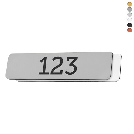 CombiCraft Laserfolie nummerplaatje smal rechthoek met tape - per stuk