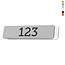 CombiCraft Laserfolie nummerplaatje smal rechthoek met tape - per stuk