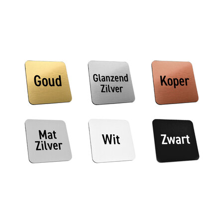 CombiCraft Laserfolie nummerplaatje smal rechthoek met tape - per stuk