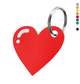 Kunststof sleutellabel hart 35x33mm - per stuk