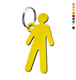 CombiCraft Kunststof sleutellabel poppetje 28x55mm - per stuk