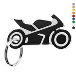 Kunststof sleutellabel motor 40x21mm - per stuk