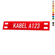 Kunststof kabellabel dubbele sleuf