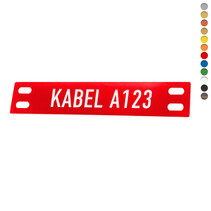 Kunststof kabellabel dubbele sleuf