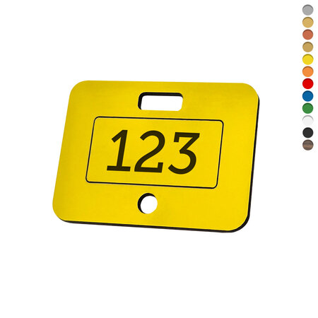CombiCraft Kunststof security tag met nummer - per stuk