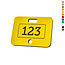 CombiCraft Kunststof security tag met nummer - per stuk
