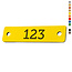 CombiCraft Kunststof nummerplaatje smal rechthoek met gaten - per stuk