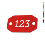 CombiCraft Kunststof nummerplaatje met gaten - per stuk