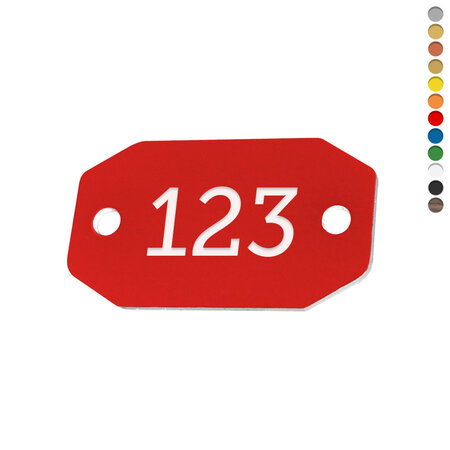 CombiCraft Kunststof nummerplaatje met gaten - per stuk