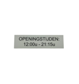 Aluminium deurbordje Eigen ontwerp 165 x 45 mm - per 1 stuk