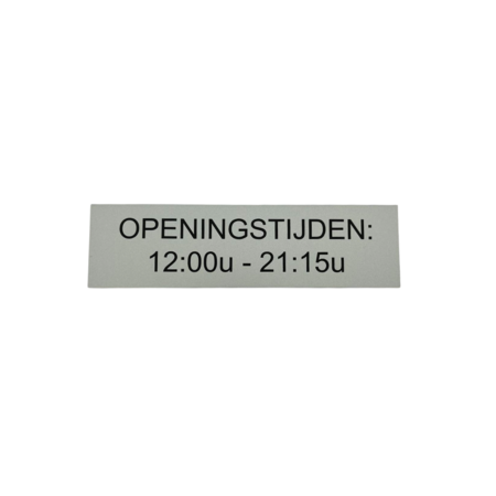 Aluminium deurbordje Eigen ontwerp 165 x 45 mm - per 1 stuk