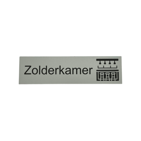 Aluminium deurbordje Eigen ontwerp 165 x 45 mm - per 1 stuk
