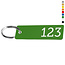 CombiCraft Kunststof sleutellabel smal rechthoek met nummer - per stuk