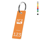 CombiCraft Kunststof sleutellabel smal rechthoek met logo en nummer - per stuk