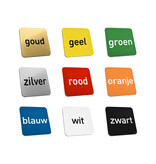 CombiCraft Kunststof sleutellabel smal rechthoek met tekst en nummer - per stuk