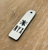 CombiCraft Kunststof sleutellabel smal rechthoek met tekst en nummer - per stuk