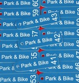 CombiCraft Kunststof sleutellabel smal rechthoek met tekst en nummer - per stuk