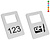 CombiCraft Garderobemunt Melody aluminium - per stuk
