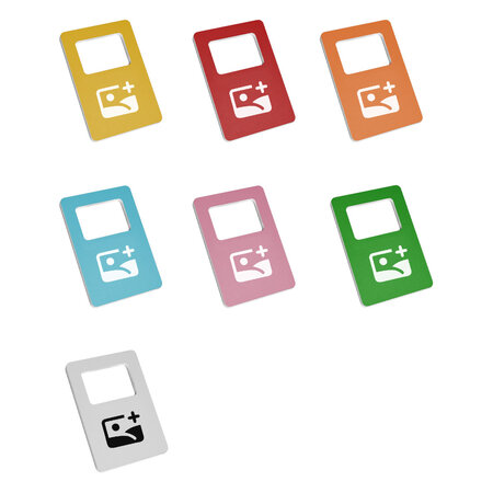 CombiCraft Garderobemunten Melody aluminium 30x45mm met nummer - per stuk