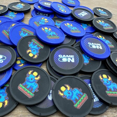 CombiCraft Biologisch afbreekbare munten Ø29mm met jouw eigen ontwerp - per 100 stuks