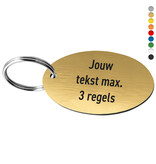 CombiCraft Kunststof sleutellabel ovaal met tekst - per stuk