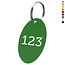 CombiCraft Kunststof sleutellabel ovaal met nummer - per stuk