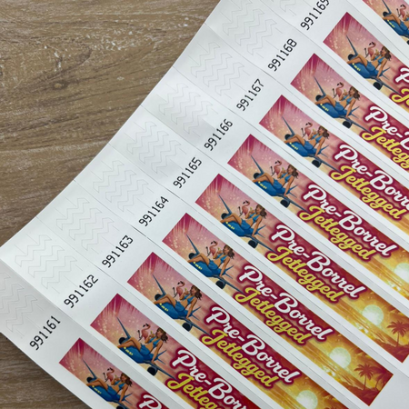 Tyvek polsbandjes met jouw eigen ontwerp vanaf 5000 stuks - per 1000 stuks