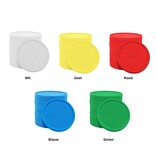 CombiCraft Blanco plastic munten Ø26mm - per 100 stuks