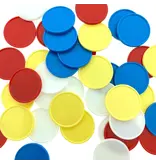 CombiCraft Blanco plastic winkelwagenmunten €2 formaat-  per 100 stuks