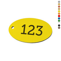 Kunststof Liggend Ovaal met 1 gat