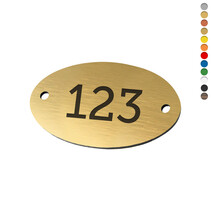 Kunststof Liggend Ovaal met 2 gaatjes