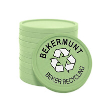 Bekermunt gerecycled plastic - 100 stuks
