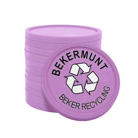 Bekermunt gerecycled plastic Ø29mm - 100 stuks