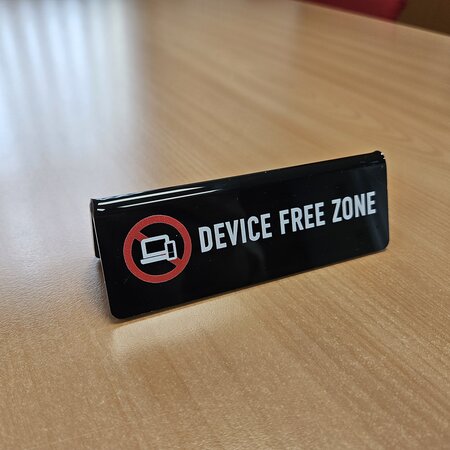 CombiCraft Tafelbordje Device free zone - per stuk