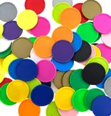 Blanco plastic munten Ø29mm - per 100 stuks