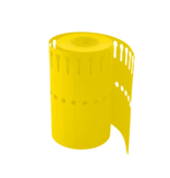 Blanco sleufetiketten of plantenlabels 120x13mm op rol om te beschrijven van PVC geel – per 1000 etiketten
