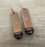Big Classic aluminium hotel sleutelhanger brons met gravering