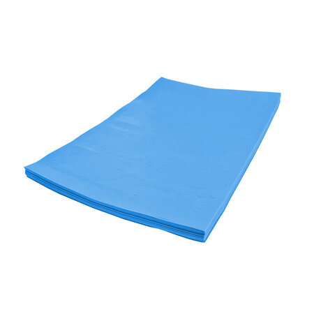 Blanco autolabel of werkplaatslabel met rattenstaart 190x37mm beschrijfbaar blauw - per 500 stuks