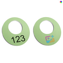 Garderobemunt Ø40mm aluminium - per stuk