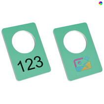 Garderobemunt 30x45mm aluminium - per stuk
