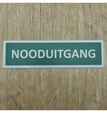 Aluminium deurbordje Nooduitgang 165 x 45 mm - per 1 stuk