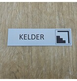 Aluminium deurbordje Kelder 165 x 45 mm - per 1 stuk