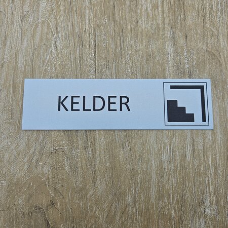 Aluminium deurbordje Kelder 165 x 45 mm - per 1 stuk