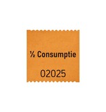 CombiCraft Actie: consumptiebonnen op rol halve consumptie 30x30mm - per 500 bonnen