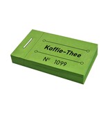 Consumptiebon met koffie en thee in groen 50x30mm - per 50 bonnen